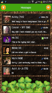 GO SMS - Shamrock 2 Screenshots 1