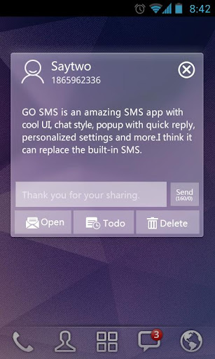 【免費個人化App】GO SMS Glass Theme-APP點子