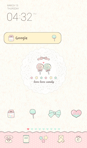 love love candy dodol theme