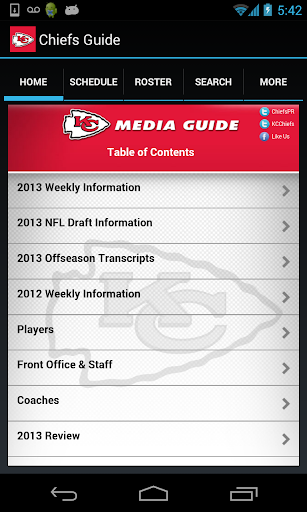 Kansas City Chiefs Media Guide