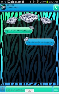 Download GO SMS - Ocean Diamond Zebra APK for Android