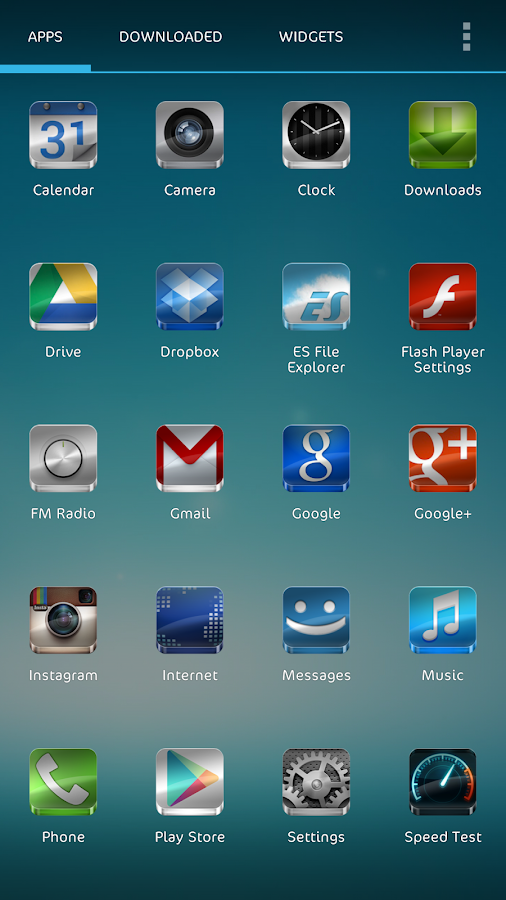 GLASS APEX/NOVA/GO/SMART THEME - screenshot