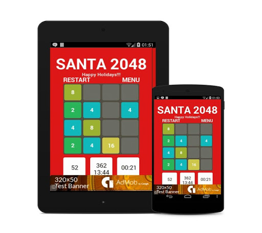 【免費解謎App】2048 Santa-APP點子