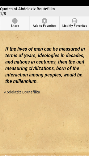 Quotes of Abdelaziz Bouteflika