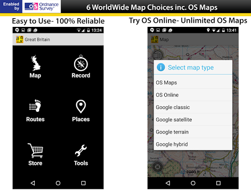 OutDoors GB - GPS with OS Maps