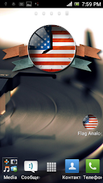 USA Flag. American Clock. poster 1