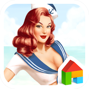 pin up marine girl dodol theme 4.1