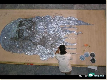 用釘子釘出來的達文西11