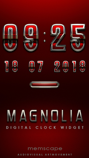 【免費個人化App】MAGNOLIA Digital Clock Widget-APP點子