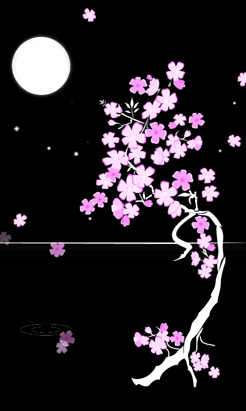 Sakura Moon Live Wallpaper Screen 2