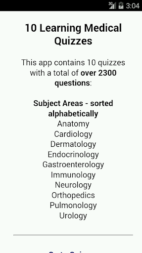 10 Learning Medical Quizzes