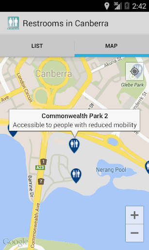 【免費旅遊App】Restrooms in Canberra-APP點子