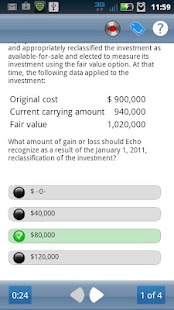 CPAexcel FAR Exam Questions Screenshots 3