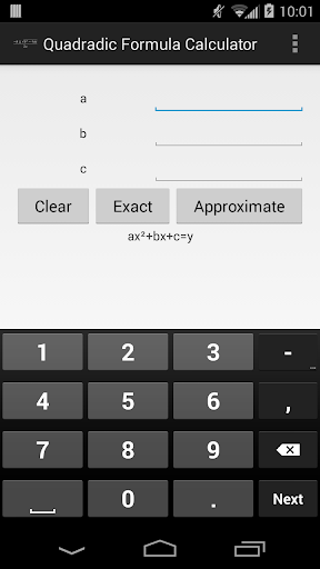 Wizardly Quadratic Formula