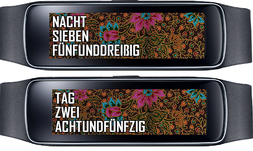 Gearfit TextClock Deutsch Screenshots 0