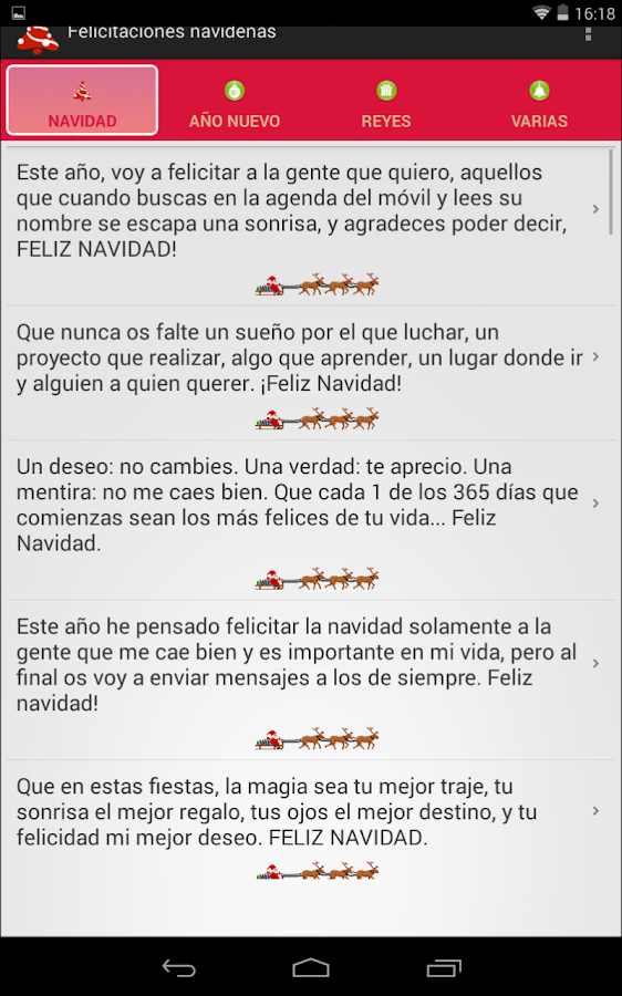 Felicitaciones navideñas - screenshot
