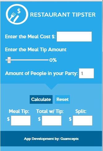 Restaurant Tipster