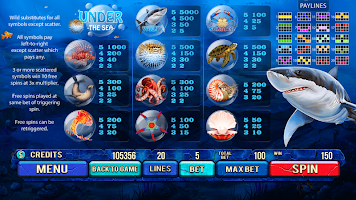 Captura de pantalla de Under The Sea - Slot Machine APK #4