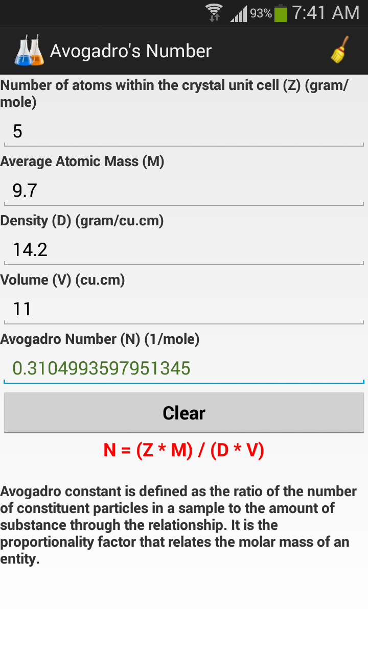 My Chemistry Pack Screen 2