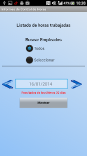 Informes Control de Horas NFC Screenshots 6