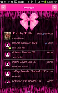 How to download GO SMS - Zebra Pink Bows 1.1 apk for pc