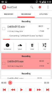 AudCast (Voice Recorder) screenshot 4