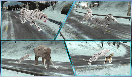 Wild Snow Leopard Attack 3D poster 14