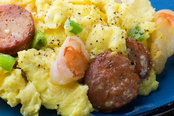 Shrimp and Sausage Scramble