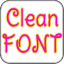 Clean font Pack for Galaxy mobile app icon