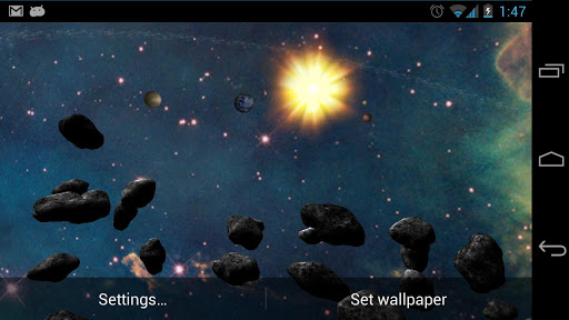 【免費個人化App】Asteroid Belt Free L Wallpaper-APP點子