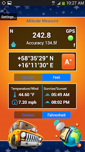 Altimeter GPS Calculator Lite Screenshots 1