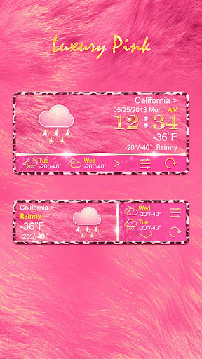 【免費個人化App】LUXURYPINK THEME GO WEATHER EX-APP點子