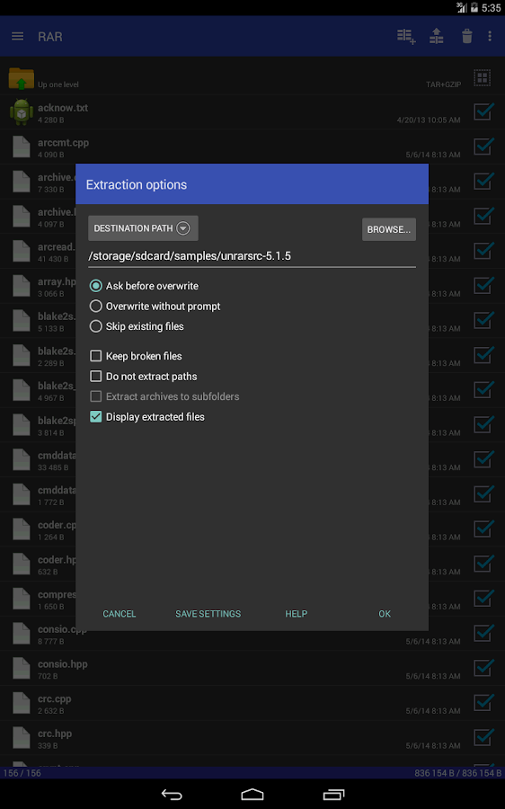 RAR for Android - screenshot