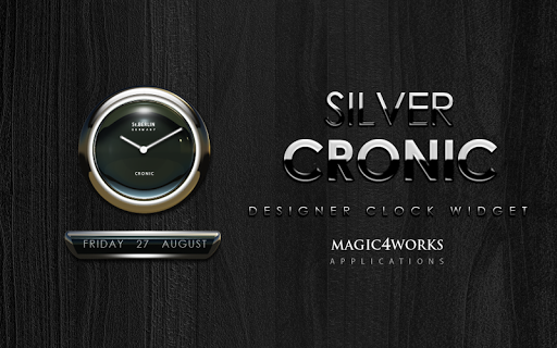 【免費個人化App】Cronic designer Clock Widget-APP點子