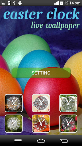 Easter Clock Live Wallpaper