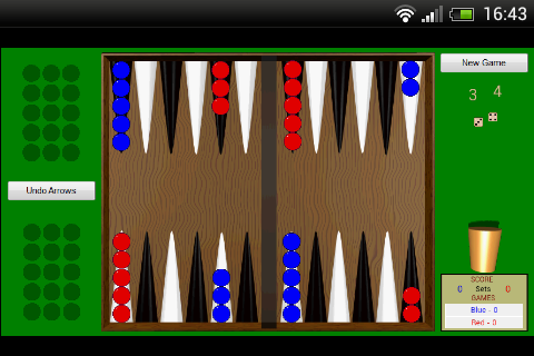 Android application Backgammon screenshort