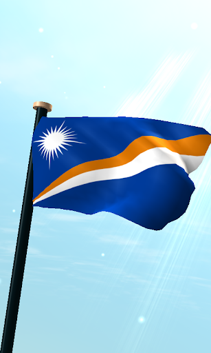 马绍尔群岛旗3D免费动态壁纸