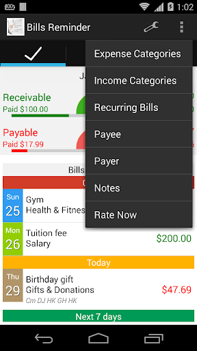 【免費生產應用App】Bills Reminder-APP點子