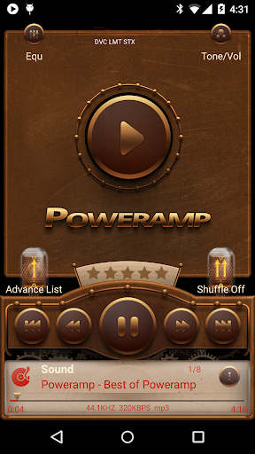 Poweramp skin Steampunk