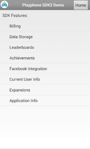 PlayPhone SDK2 Sample