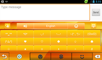 Keyboard Orange Light APK Screenshot #14