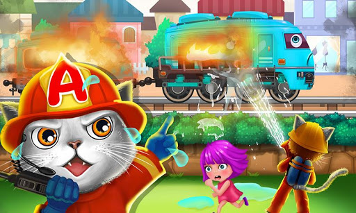 Train On Fire - Kids Games