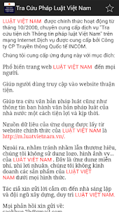 Tra Cuu Phap Luat Viet Nam Screenshots 1