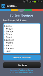 Free Download Sortear - Equipos y Premios APK