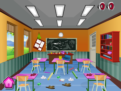 Classroom cleaning girls games