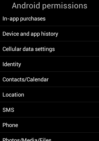 Android permissions