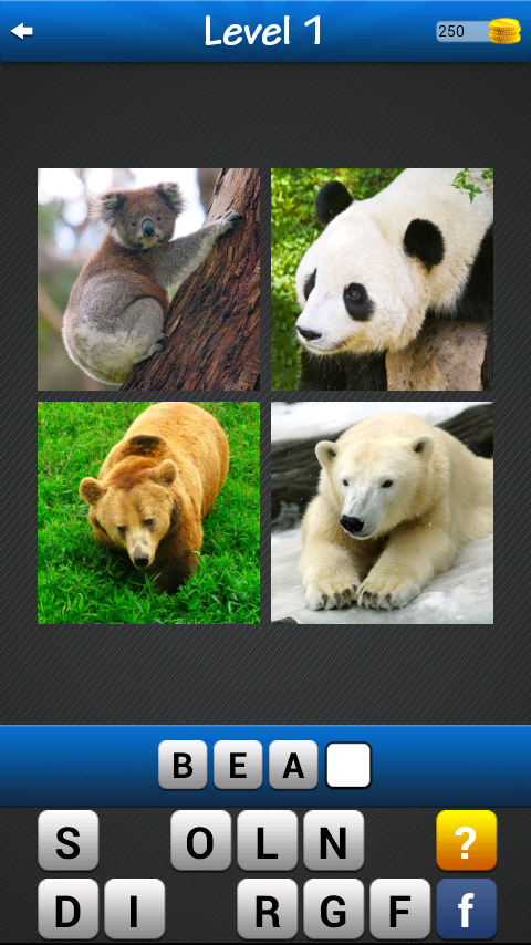 Find the word! ~ 4 pics 1 word Screen 2