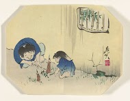 Kinderen bamboewortels opgravend