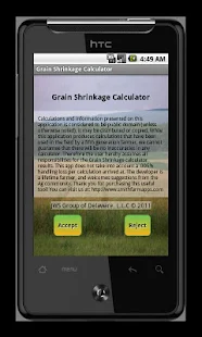 Grain Shrinkage Calculator App for Android icon