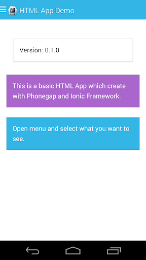 HTML App Demo